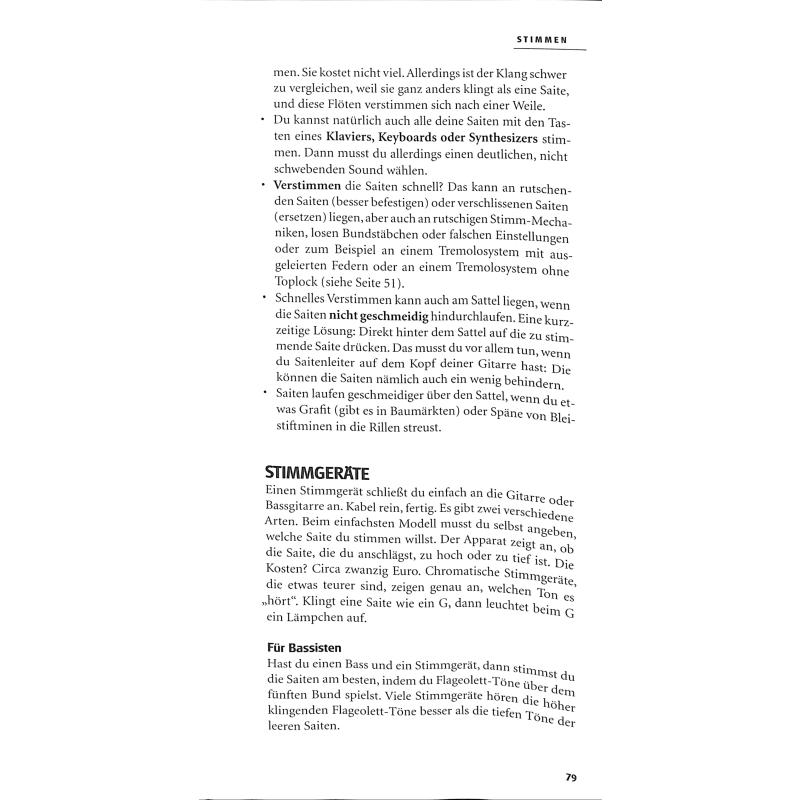 Pocket Info - E-Gitarre und E-Bass