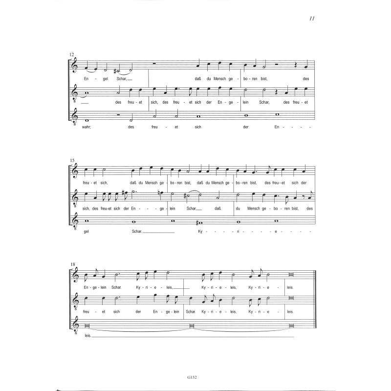 Puer natus in Bethlehem 2 | Dreistimmig