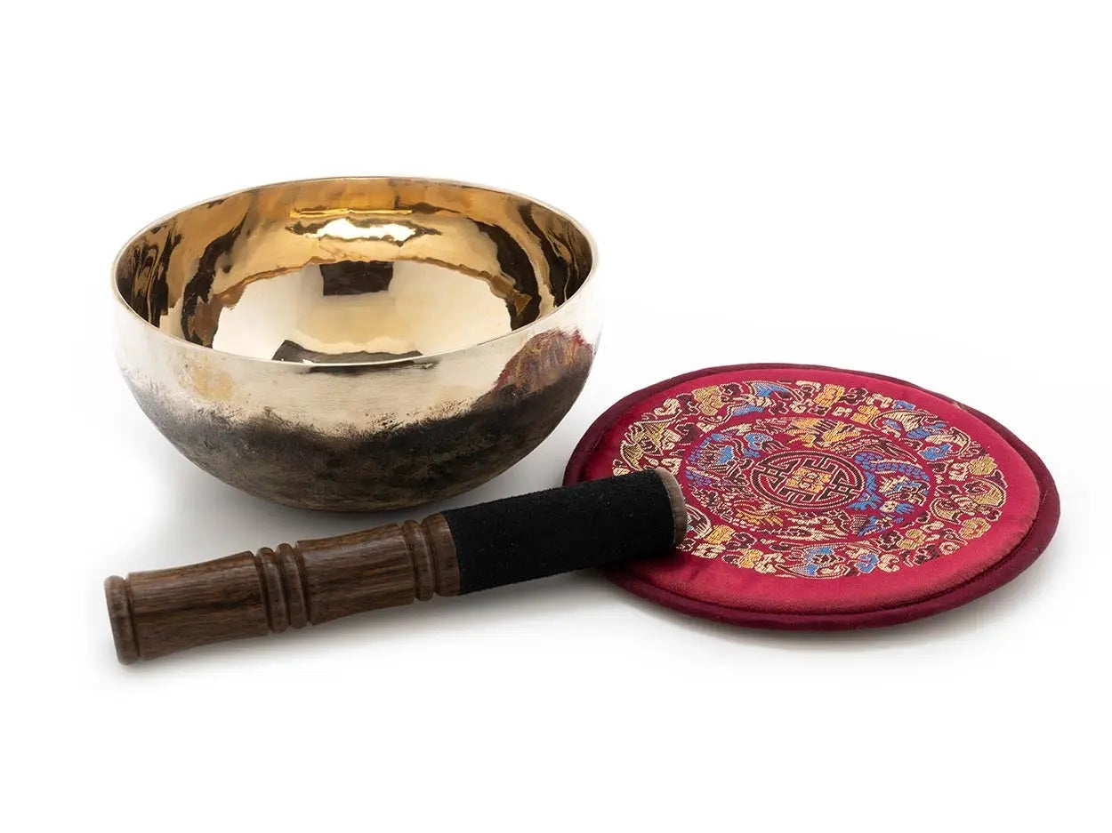 Klangschale braun/golden 830g