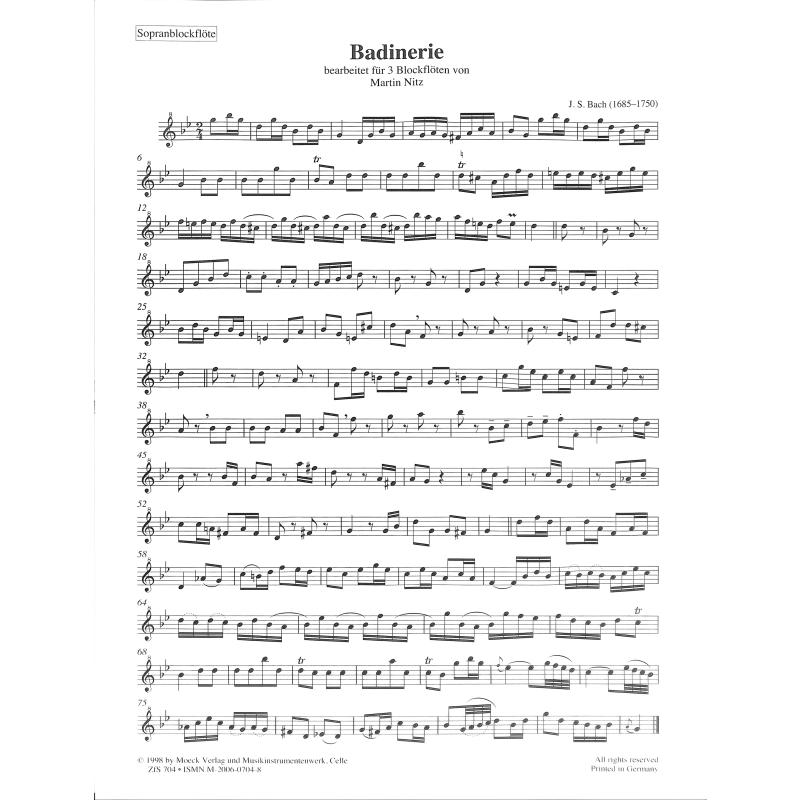Badinerie (Orchestersuite 2 h-moll BWV 1067)