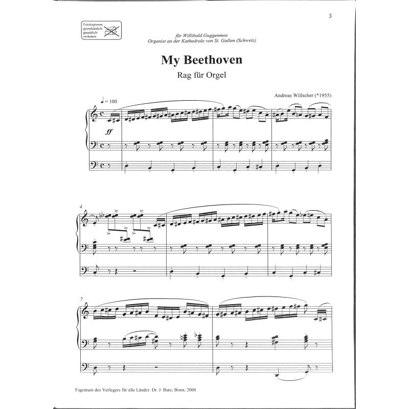 My Beethoven (Rag für Orgel)