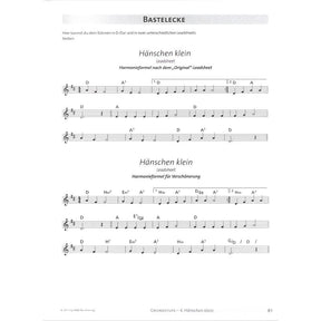 Klavier spielen nach Akkordsymbolen 1