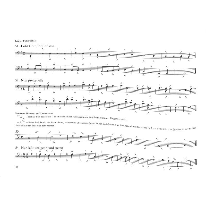 Orgelschule 2 - das Pedalspiel