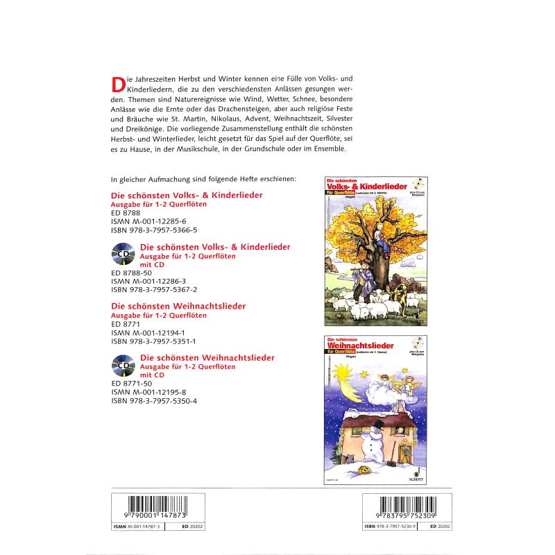 Die schönsten Herbst + Winterlieder