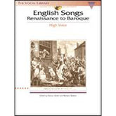 English songs - Renaissance to Baroque