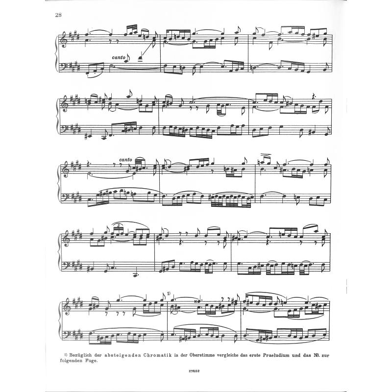 Das wohltemperierte Klavier 2/1 BWV 870-876