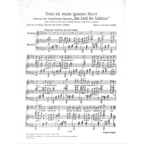 Dein ist mein ganzes Herz (aus das Land des Lächelns)