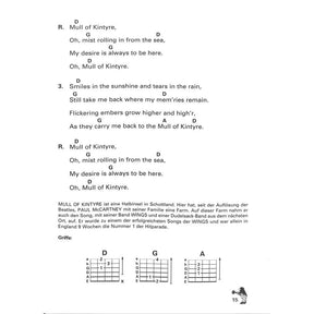 Songbuch für Gitarre 1