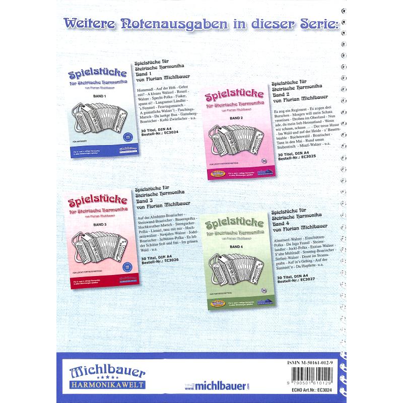 Spielstücke für Steirische Harmonika 1