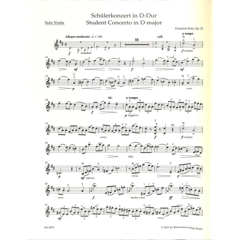 Konzert D-Dur op 22