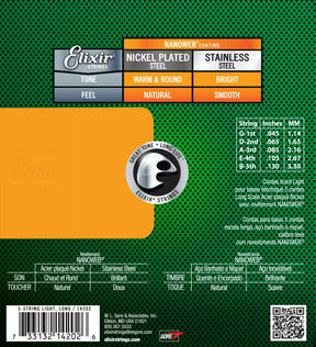 14202 .045-.130 Light 5-string