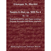 Sonate G-Dur op 13/4