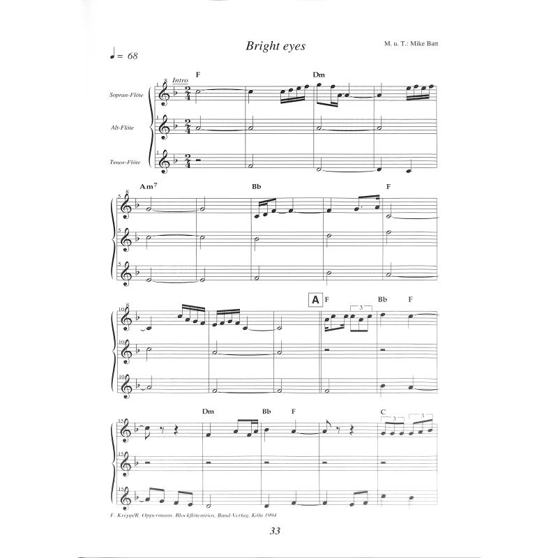 Spiel mit uns Blockflöten Trios