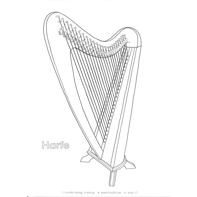 Musikinstrumente Malbuch