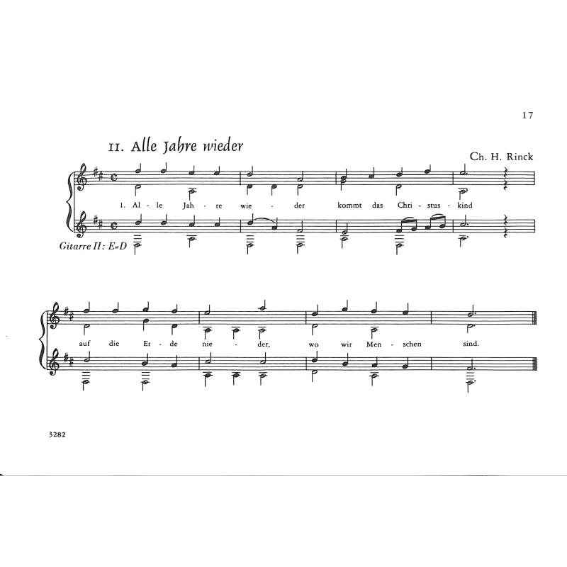 Gitarrenbüchlein für die Weihnachtszeit