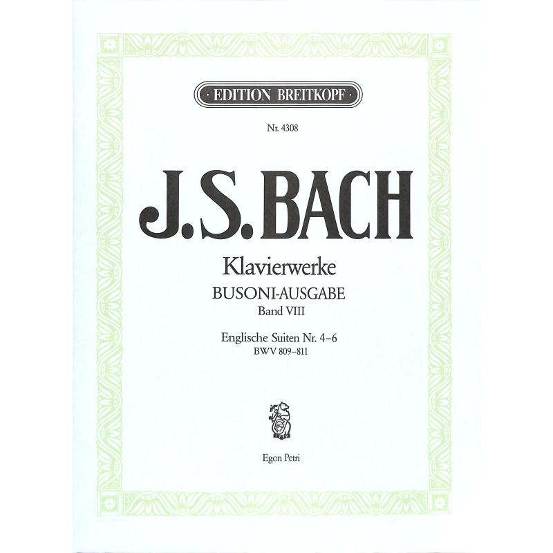 Englische Suiten 4-6 BWV 809-811