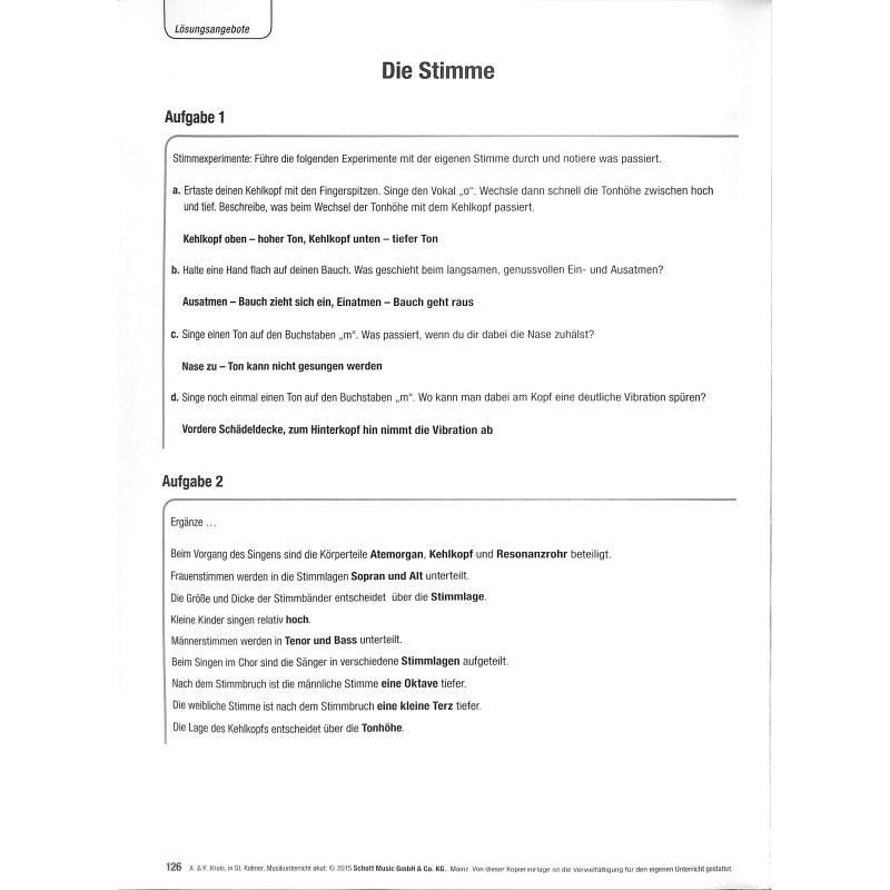 Musikunterricht akut