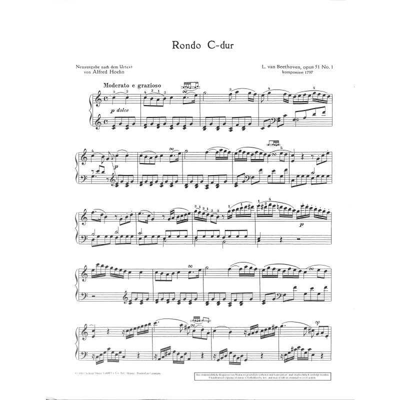 Rondo C-Dur op 51/1