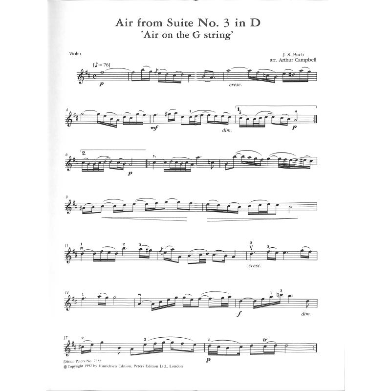 Air (Orchestersuite 3 D-Dur BWV 1068)
