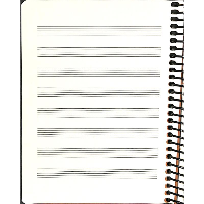 Noten Notiz Taschenbuch 9,5x14 Spiralheftung