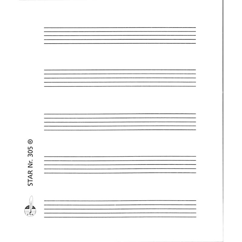 Notenblock Haft Notenzettel