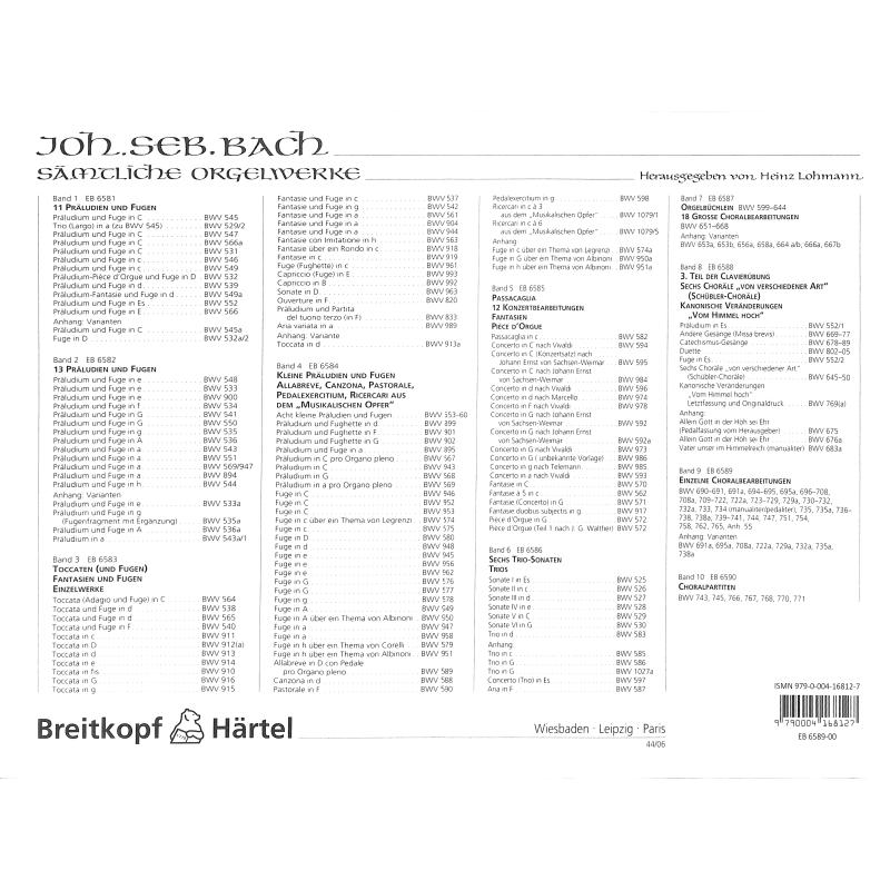 Sämtliche Orgelwerke 9