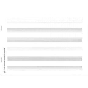 Notenheft A5 quer 16 Seiten mit Hilfslinien