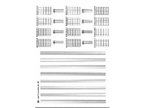 Notenblock für Gitarre