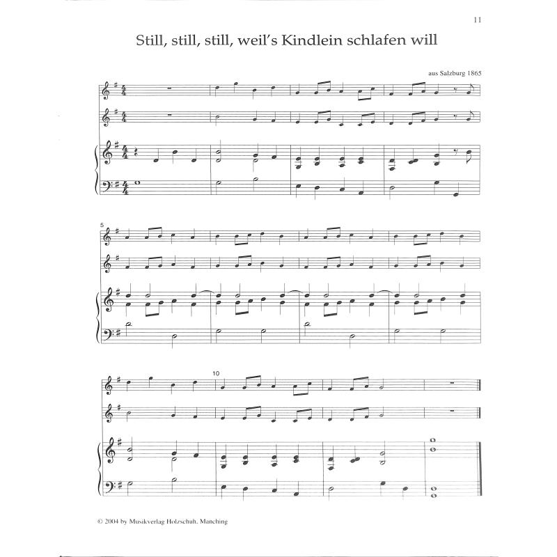 Weihnachtliches musizieren