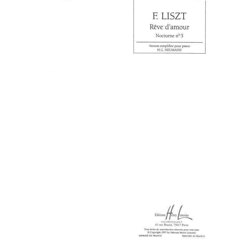 Liebesträume - Notturno 3