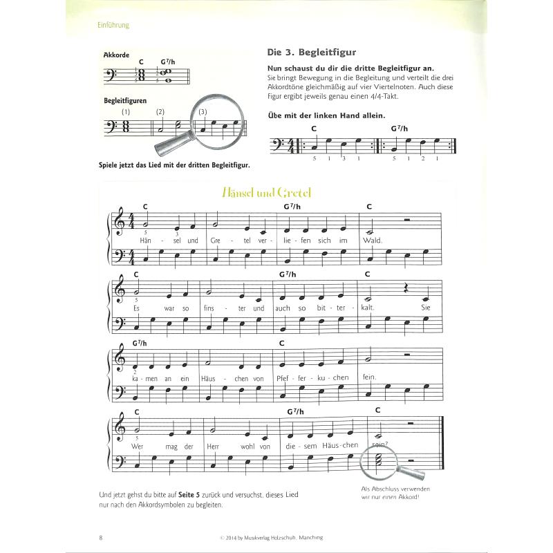 Tastenforscher Liedbegleitung