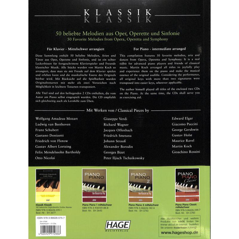 Klassik Klassik - 50 beliebte Melodien aus Oper Operette und