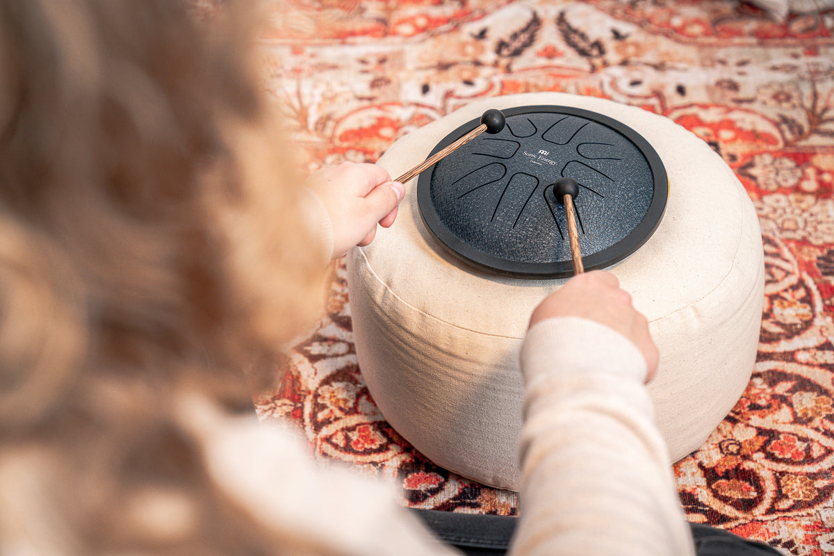 Small Steel Tongue Drum navy