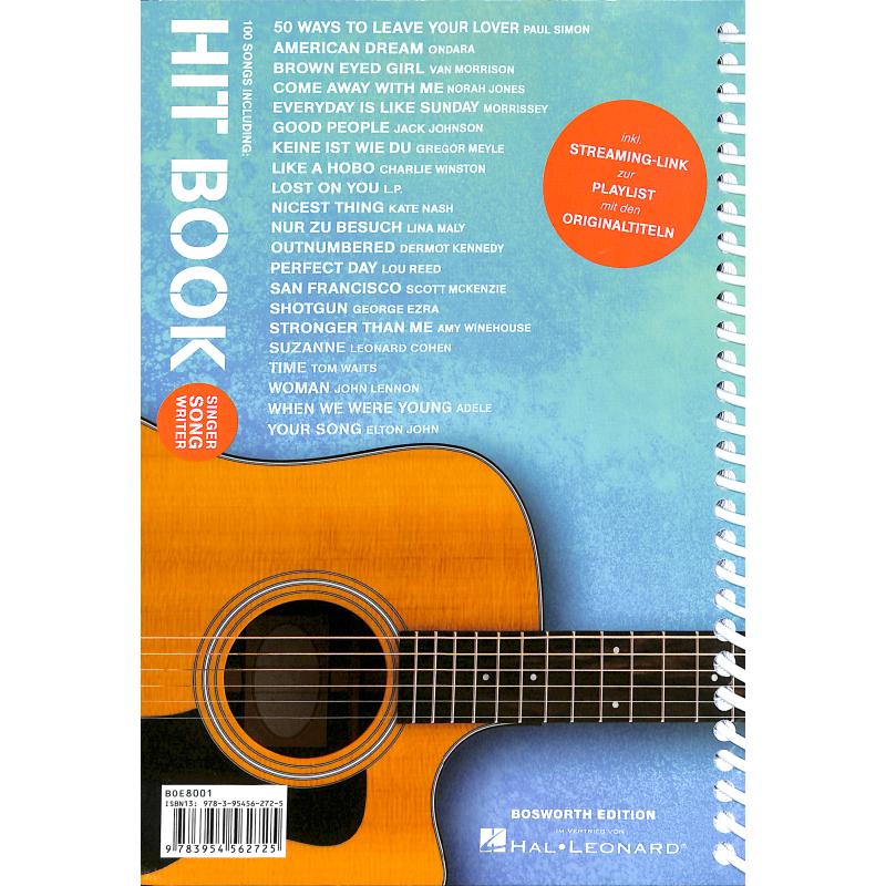Hit book - Singer Songwriter
