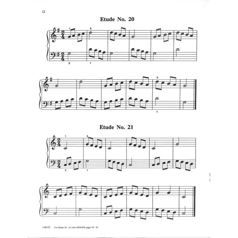 Piano course - technic 1