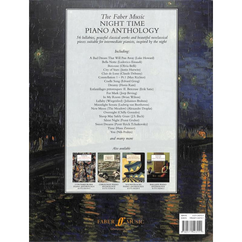 The Faber music night time piano anthology