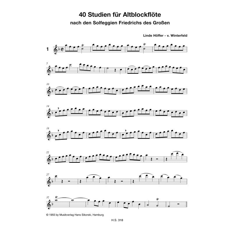 40 Studien nach den Solfeggien