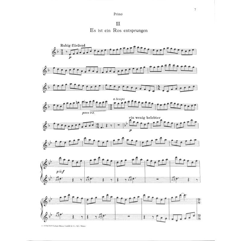 5 deutsche Weihnachtslieder op 18