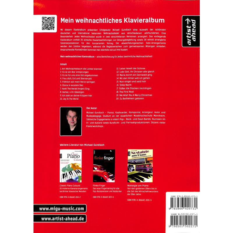 Mein weihnachtliches Klavieralbum