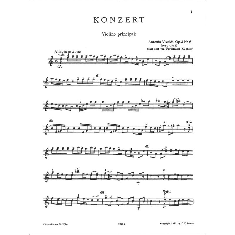 Concerto grosso a-moll op 3/6 RV 356 F 1/176 T 411