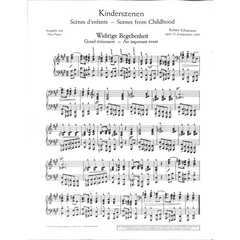 Kinderszenen op 15 - Auswahl