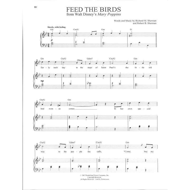 Disney songs for singers