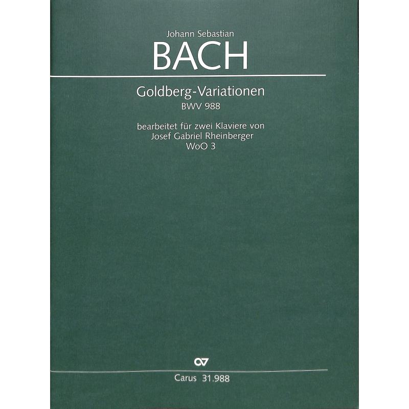 Goldberg Variationen WOO 3