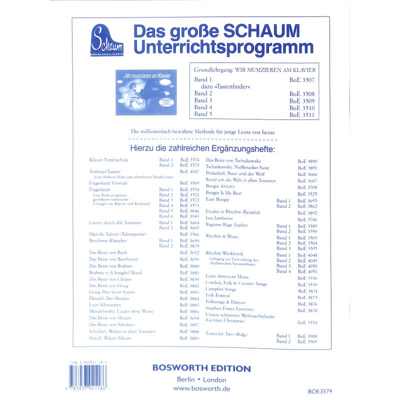 Klavier Notenschule 1