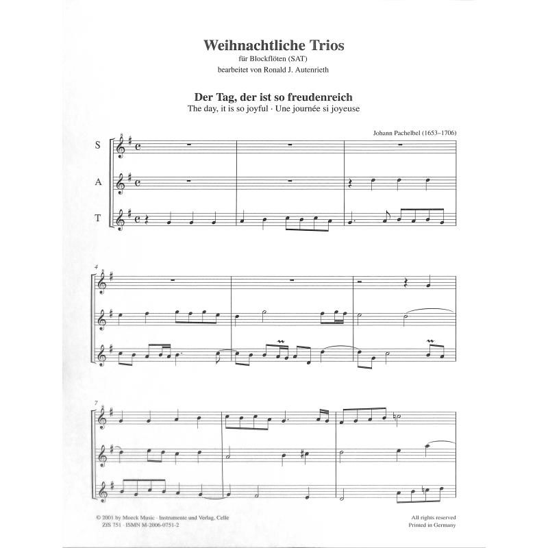 Weihnachtliche Trios