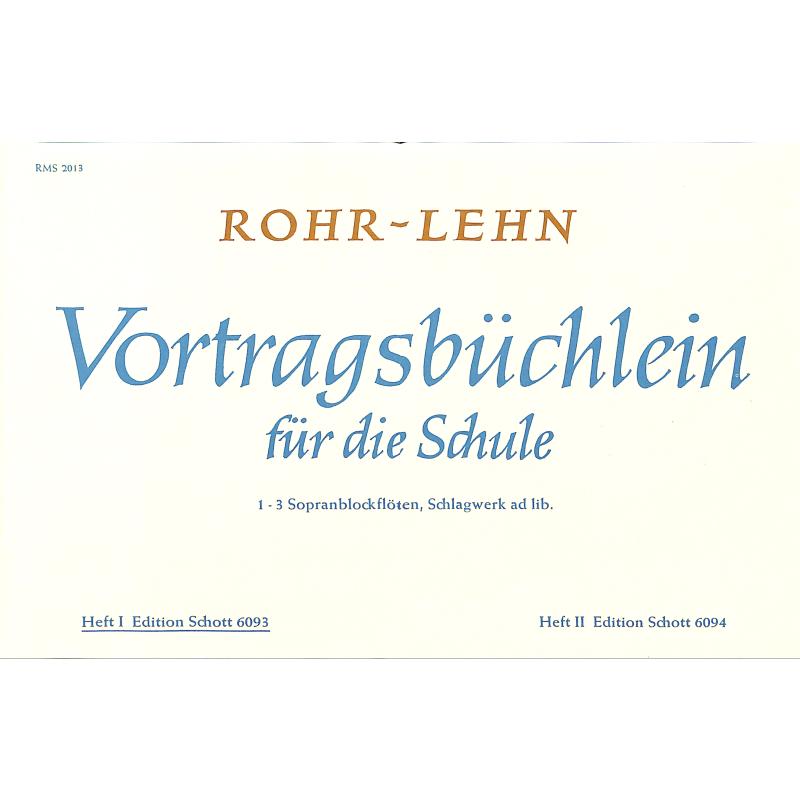 Vortragsbuechlein für die Schule 1