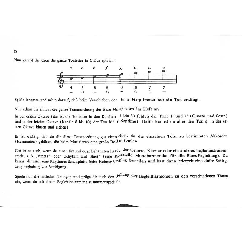 Blues Harp Spielanleitung