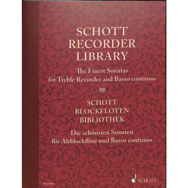 Schott Blockflöten Bibliothek | Sonaten