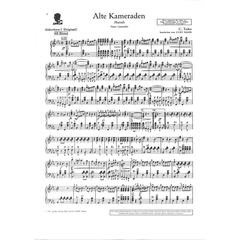 Alte Kameraden Es-Dur