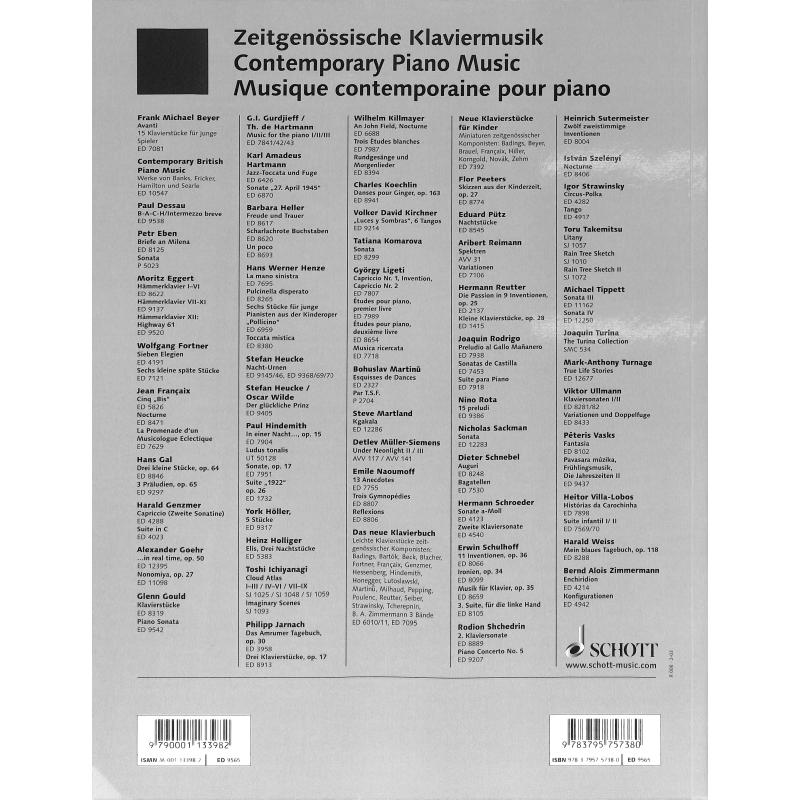 Schott's 20th century piano classics | 54 Pieces from Janace